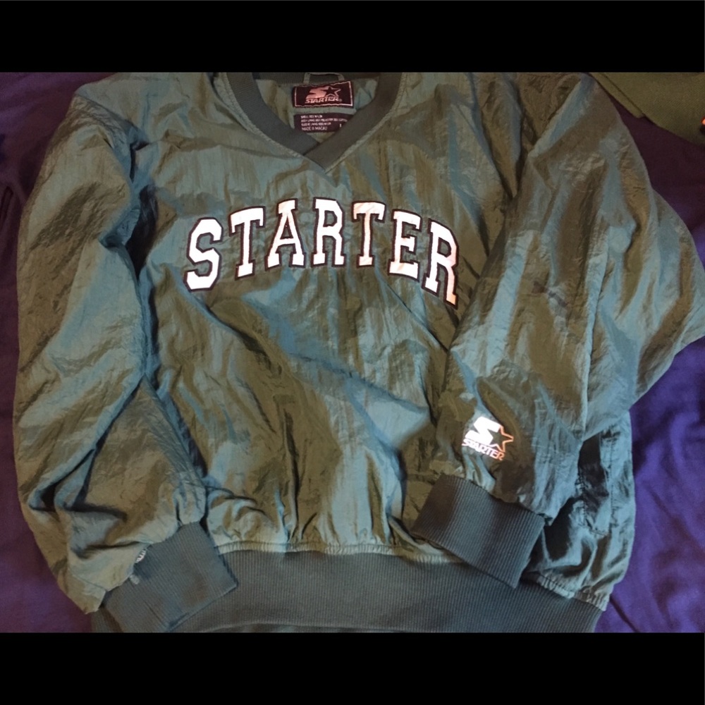 Vintage Starter Green Sweater 90’s Size:L
